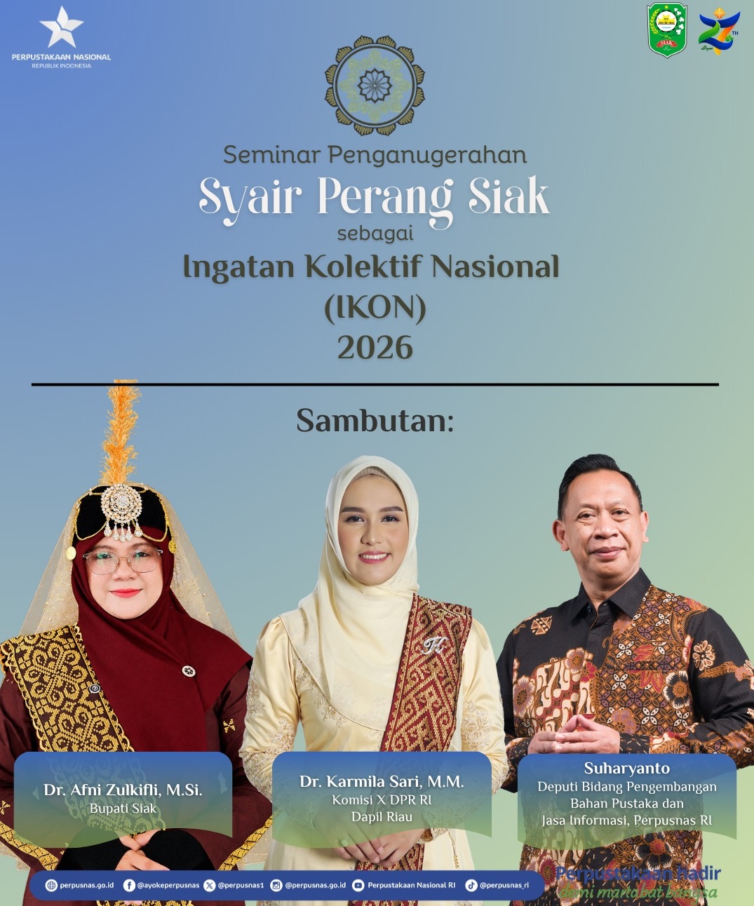 Pemkab Siak Gelar Seminar Syair Perang Siak, Perkuat Pelestarian Warisan Sejarah Melayu